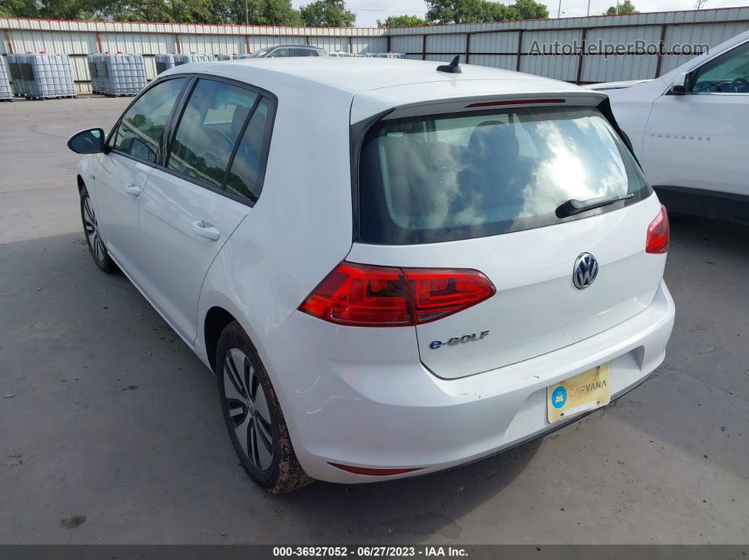 2016 Volkswagen E-golf Se Белый vin: WVWKP7AU9GW916617