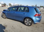 2016 Volkswagen E-golf Se Blue vin: WVWKP7AUXGW913399