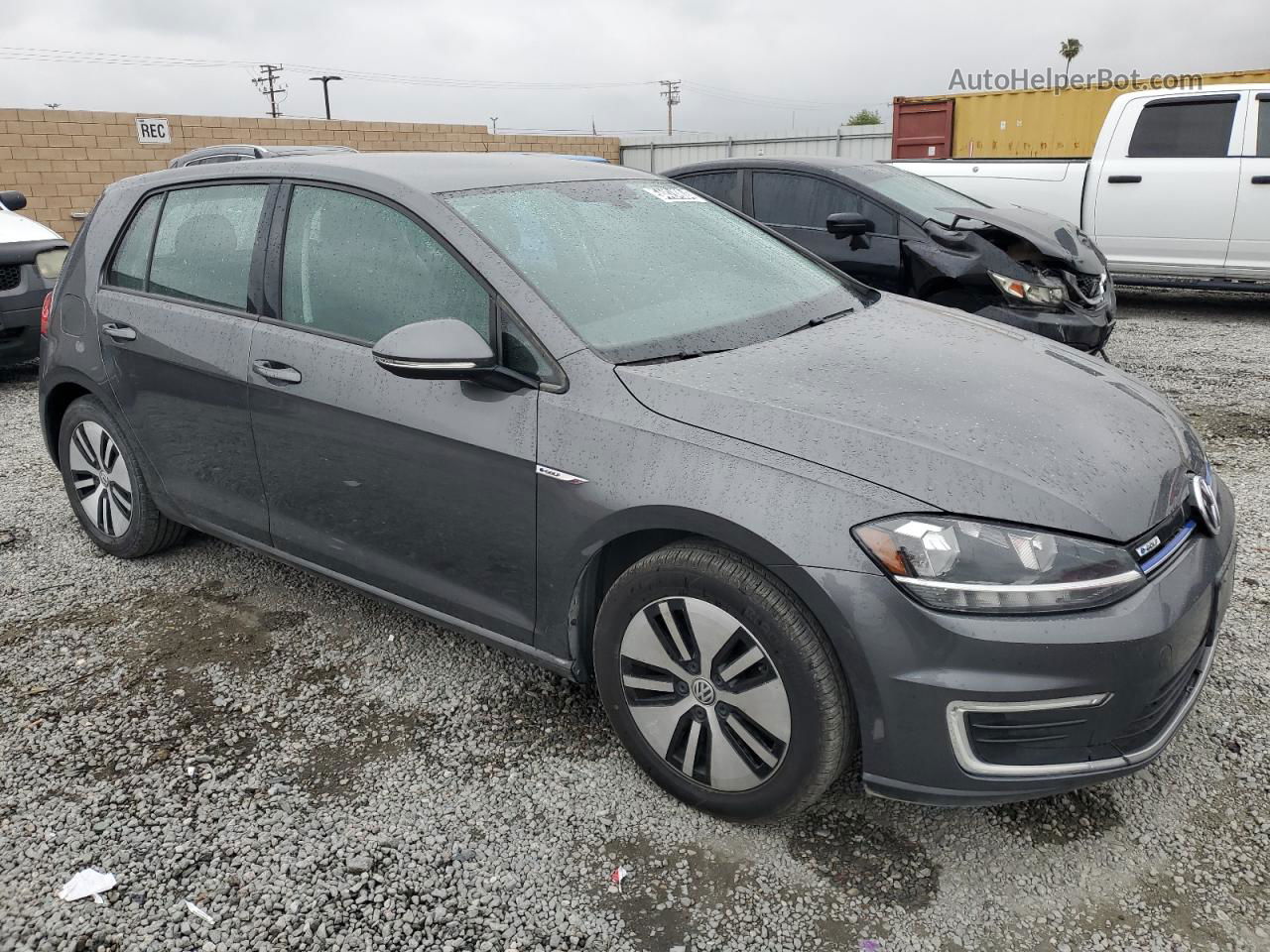 2019 Volkswagen E-golf Se Gray vin: WVWKR7AU1KW915352