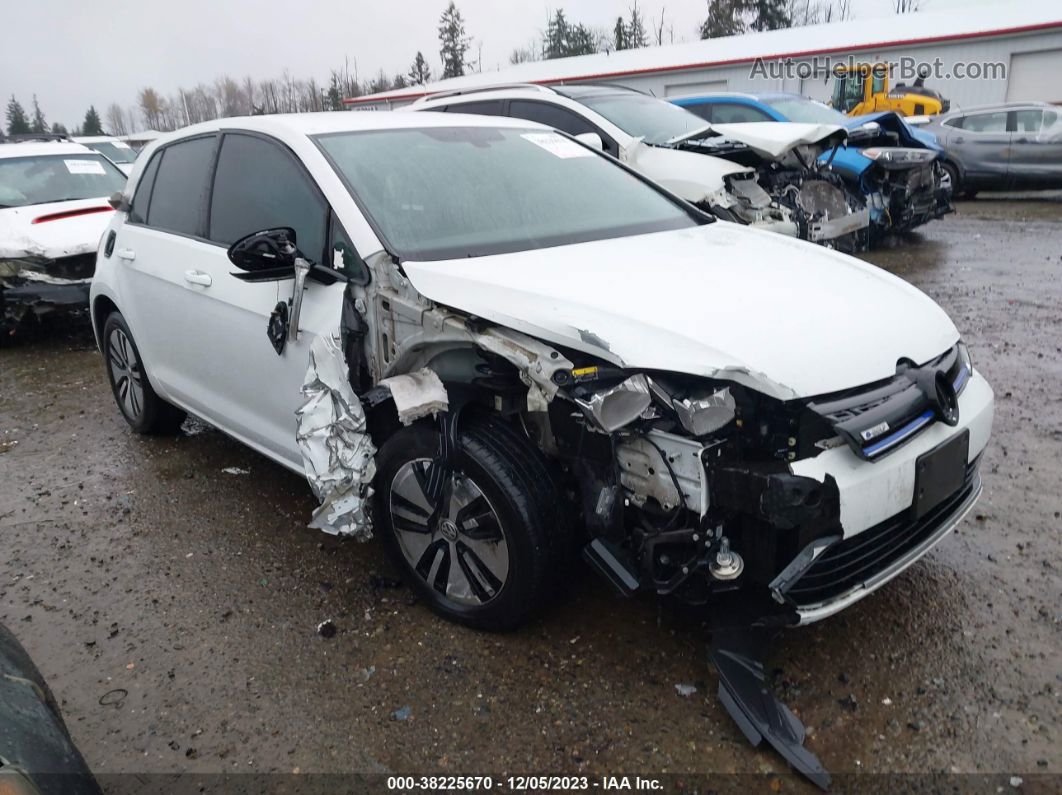 2019 Volkswagen E-golf Se White vin: WVWKR7AU2KW914842