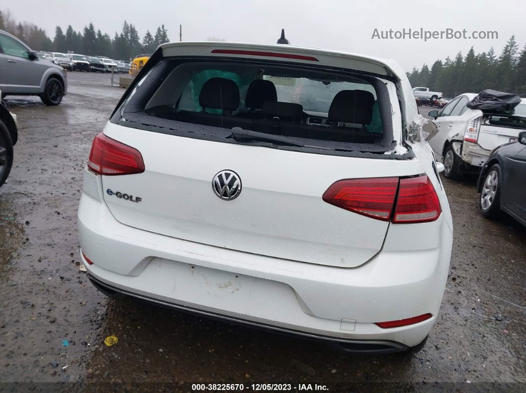 2019 Volkswagen E-golf Se White vin: WVWKR7AU2KW914842