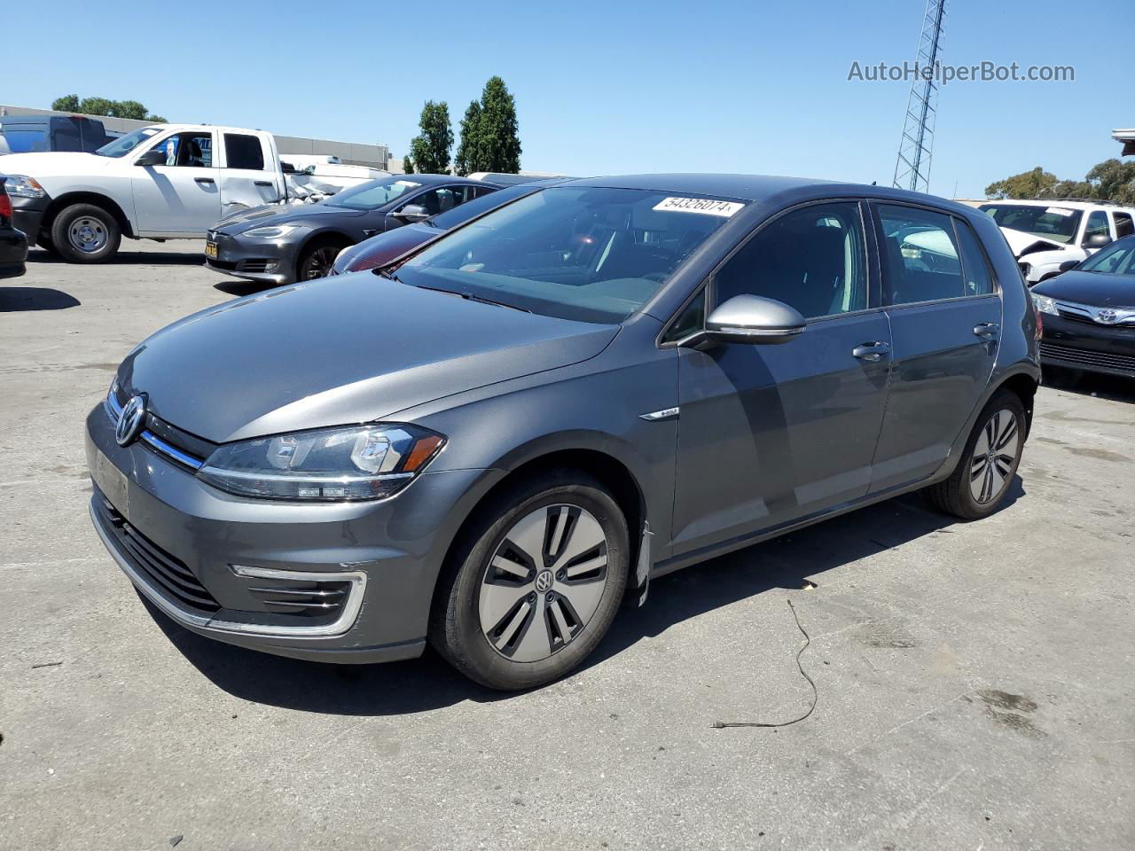 2019 Volkswagen E-golf Se Silver vin: WVWKR7AU2KW919085