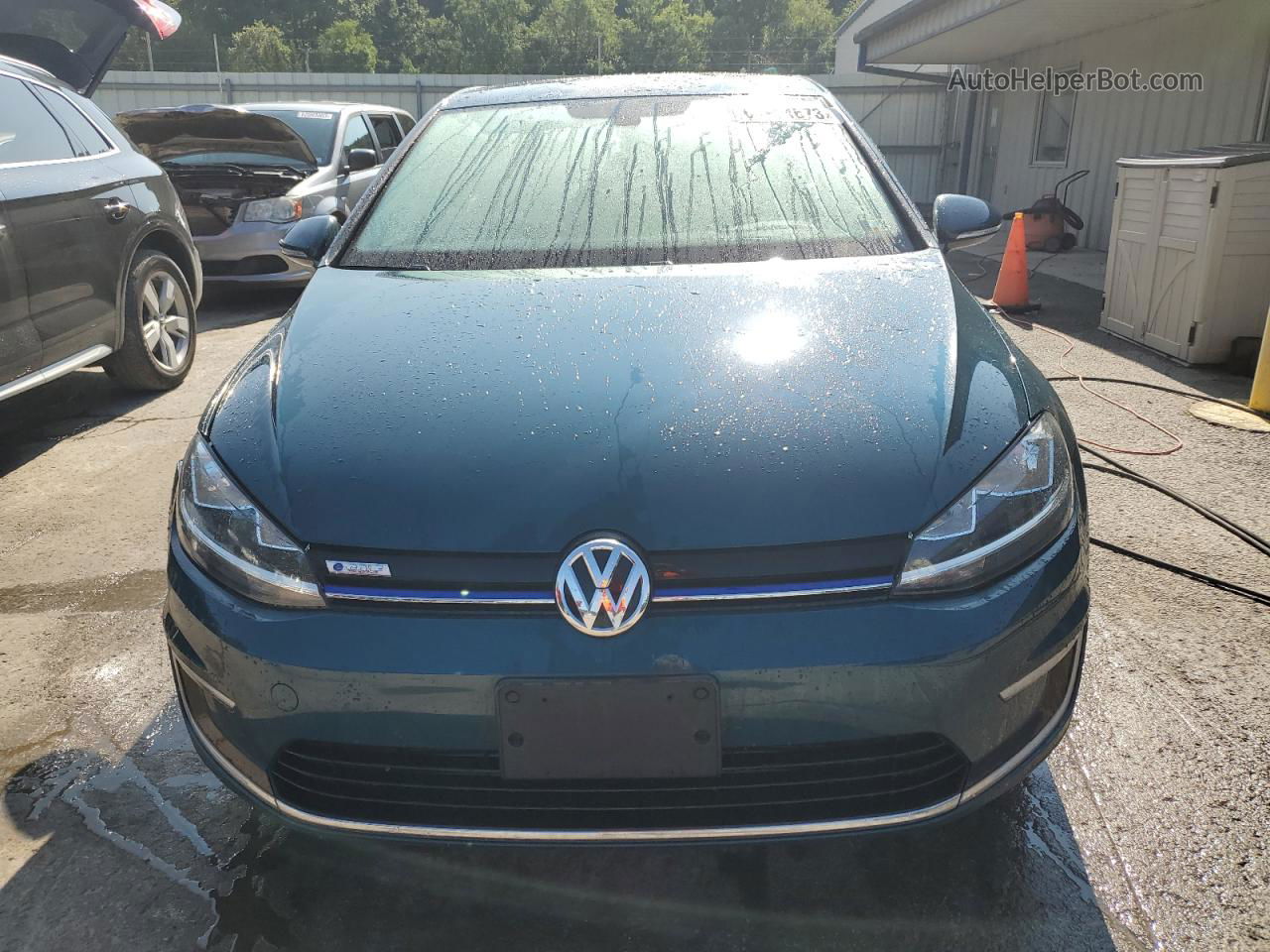 2017 Volkswagen E-golf Se Green vin: WVWKR7AU3HW953822