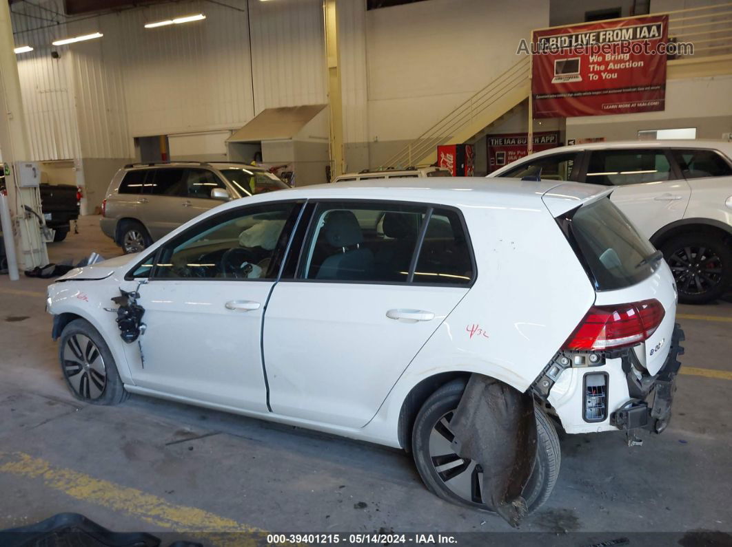 2019 Volkswagen E-golf Se White vin: WVWKR7AU3KW909424