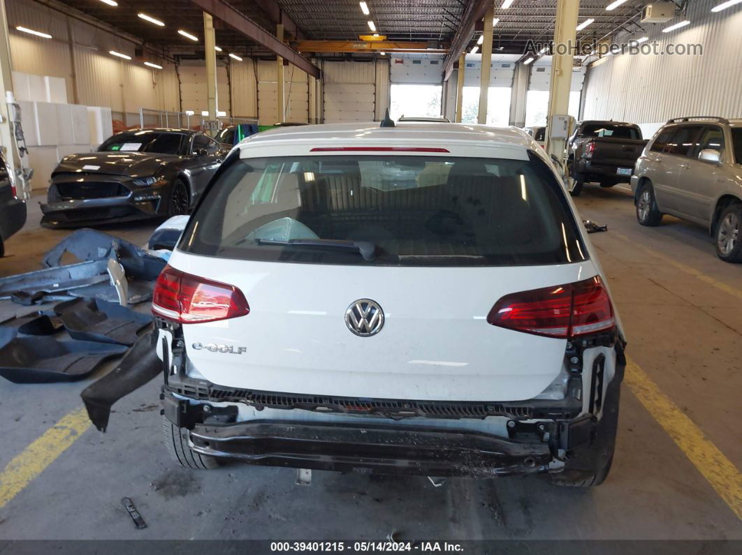 2019 Volkswagen E-golf Se White vin: WVWKR7AU3KW909424