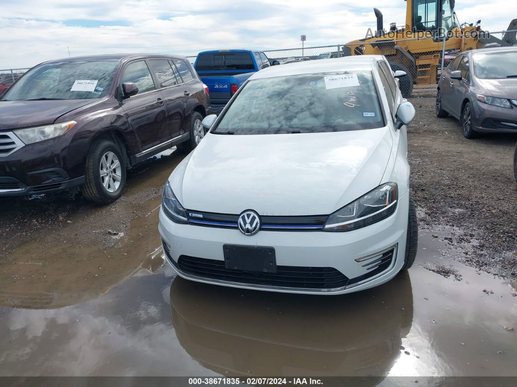 2019 Volkswagen E-golf Se White vin: WVWKR7AU5KW913720