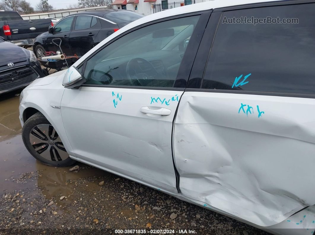 2019 Volkswagen E-golf Se White vin: WVWKR7AU5KW913720