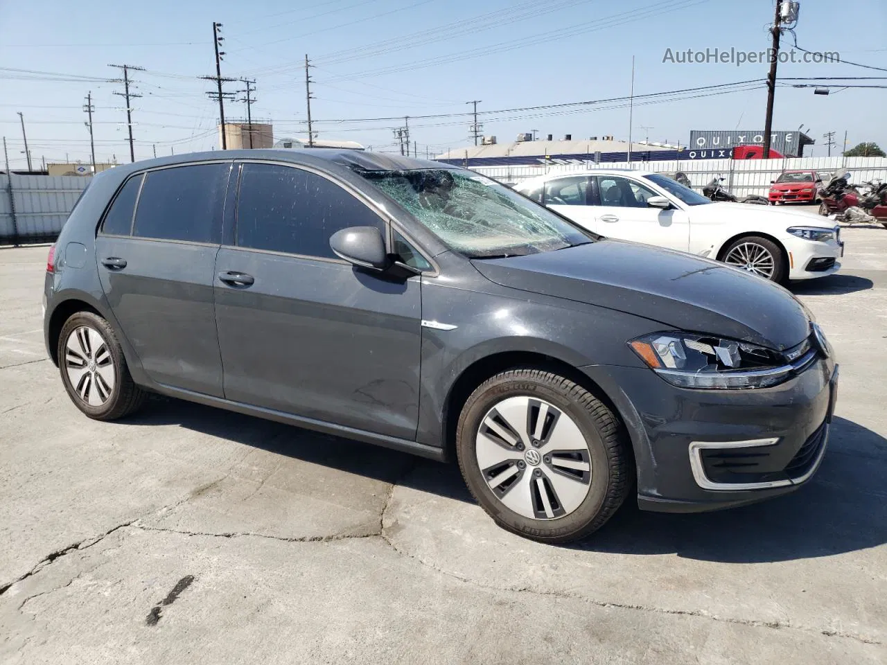 2019 Volkswagen E-golf Se Черный vin: WVWKR7AU5KW915922