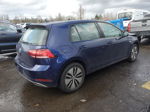 2019 Volkswagen E-golf Se Синий vin: WVWKR7AU5KW916150