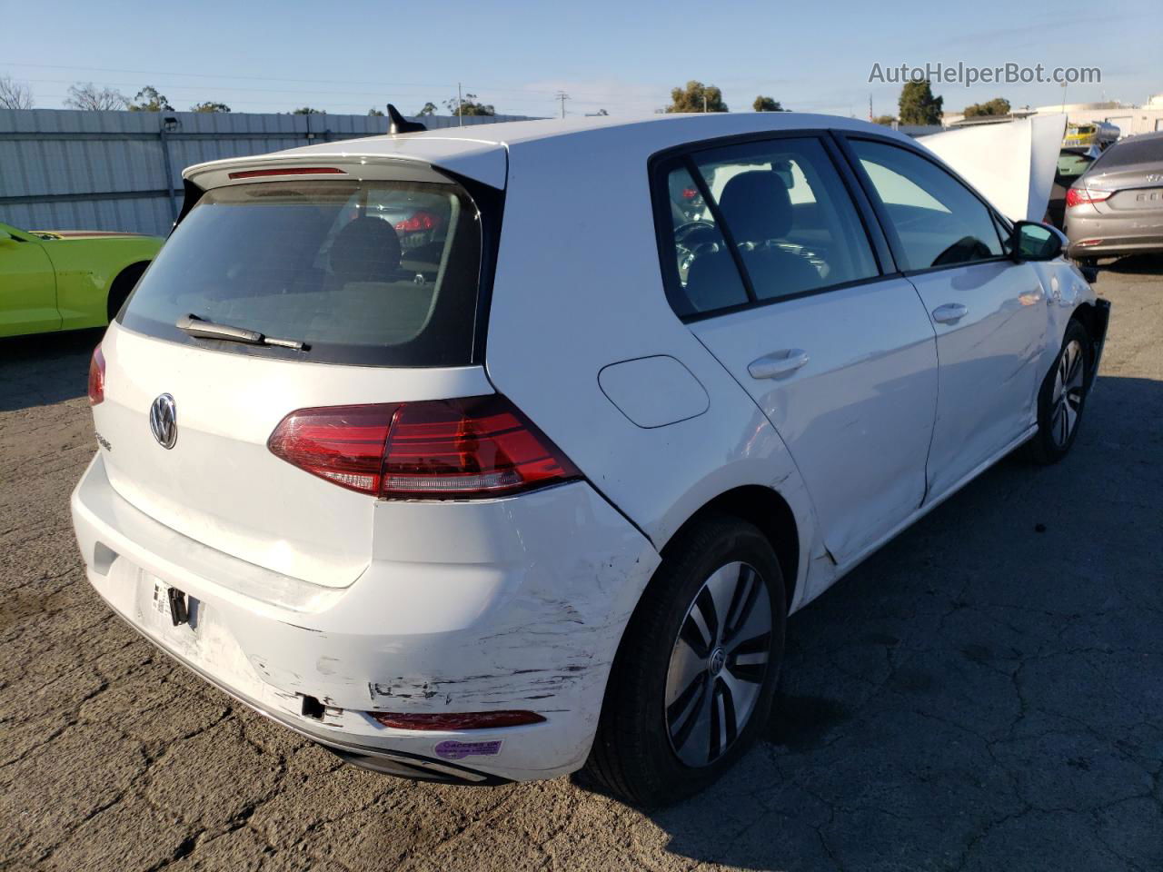 2019 Volkswagen E-golf Se White vin: WVWKR7AU6KW907831