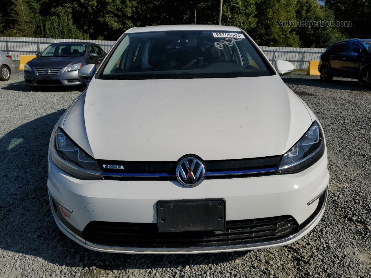 2017 Volkswagen E-golf Se White vin: WVWKR7AU7HW950826