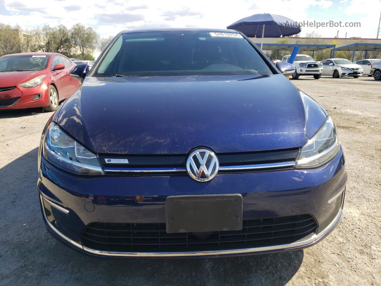 2019 Volkswagen E-golf Se Blue vin: WVWKR7AU7KW903318