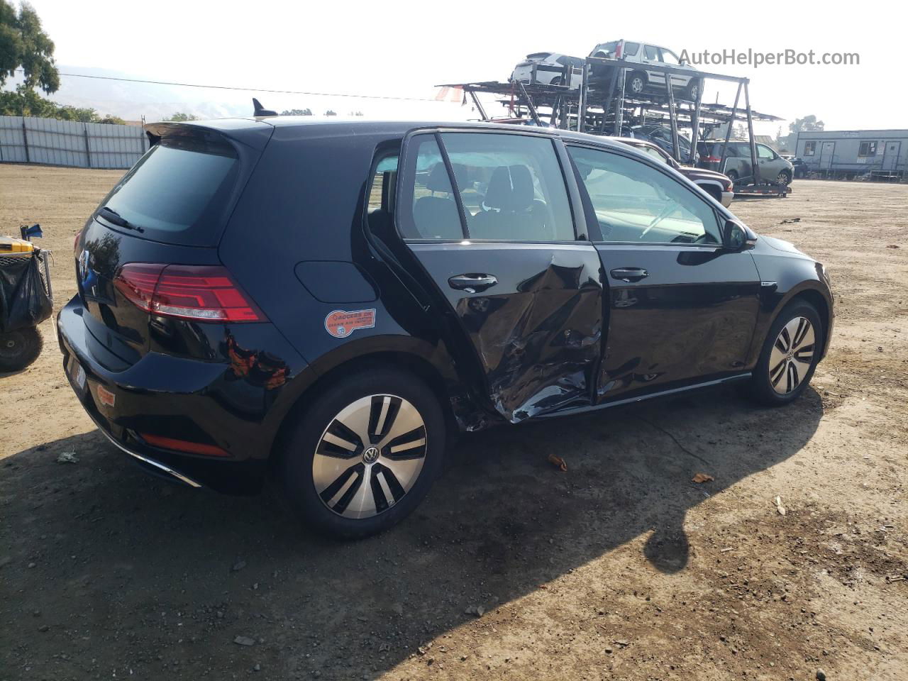 2019 Volkswagen E-golf Se Black vin: WVWKR7AU7KW912617