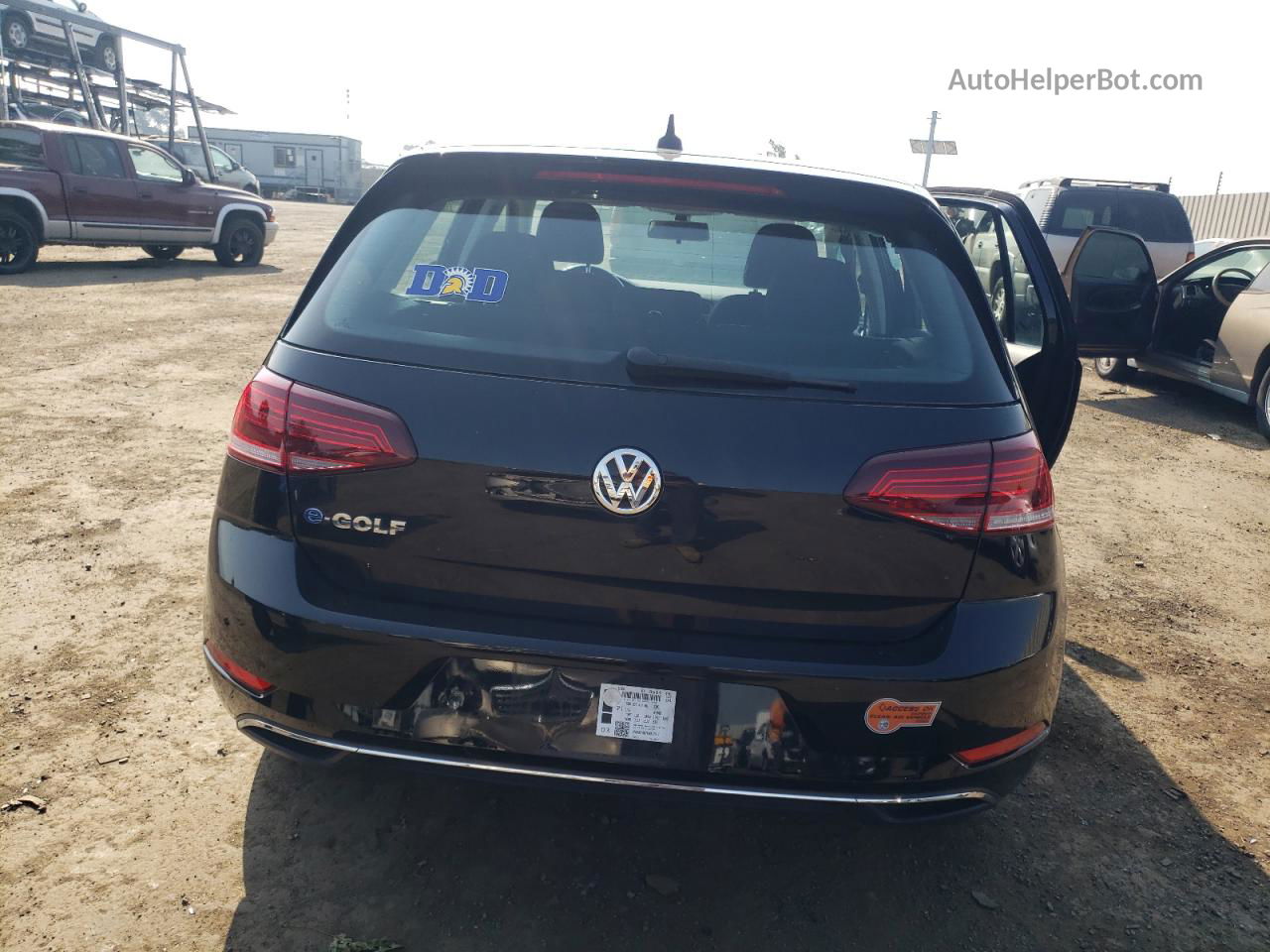 2019 Volkswagen E-golf Se Black vin: WVWKR7AU7KW912617