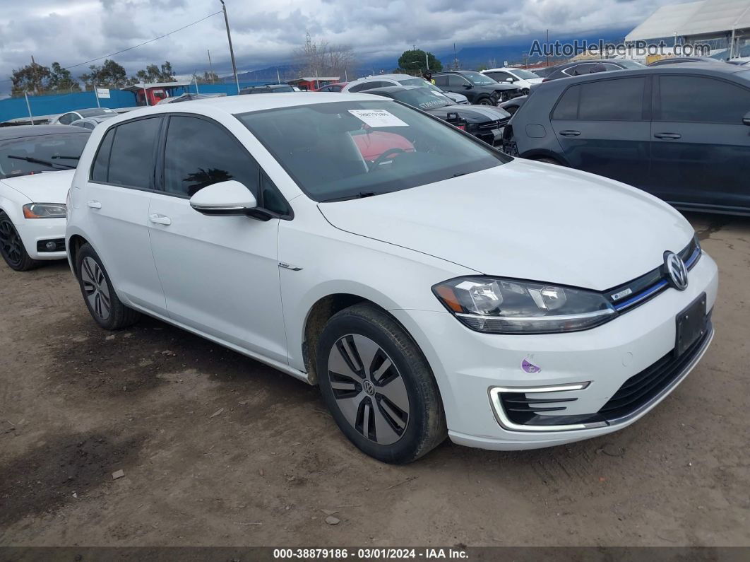 2019 Volkswagen E-golf Se White vin: WVWKR7AUXKW910019