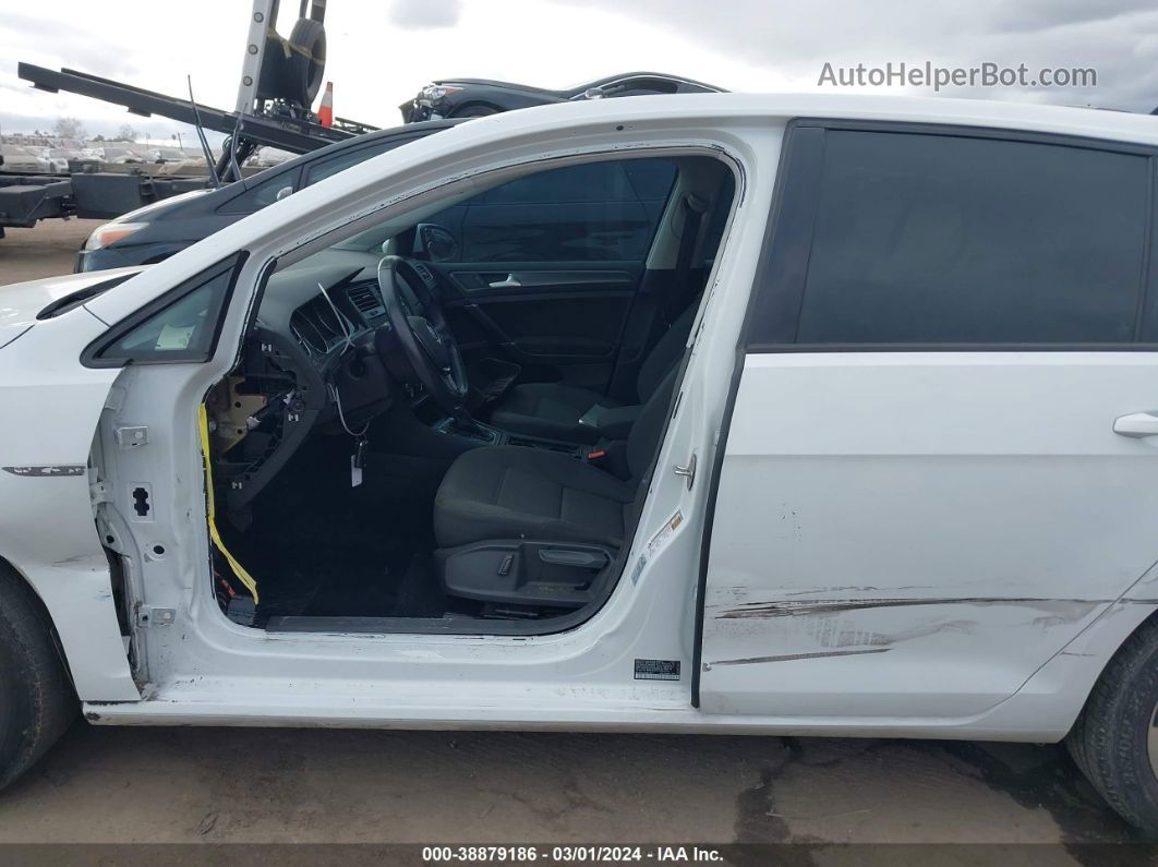 2019 Volkswagen E-golf Se White vin: WVWKR7AUXKW910019