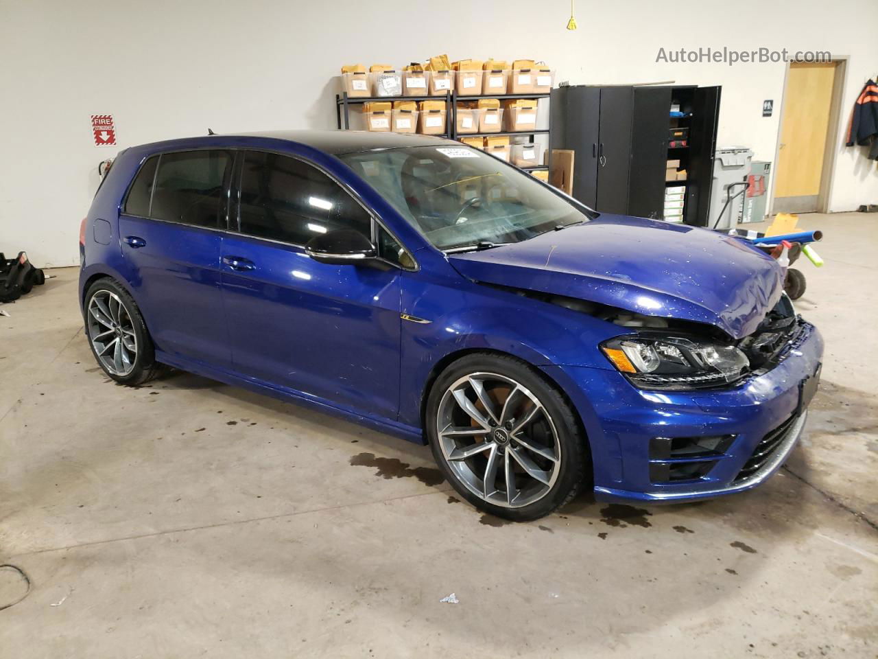 2015 Volkswagen Golf R  Blue vin: WVWLF7AU0FW204793