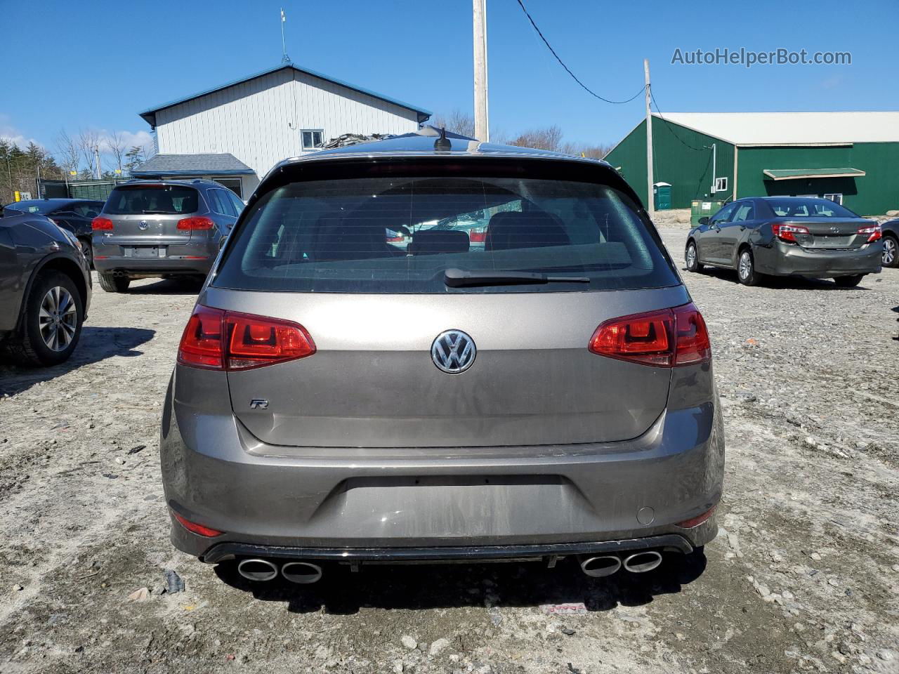 2016 Volkswagen Golf R  Gray vin: WVWLF7AU0GW199189