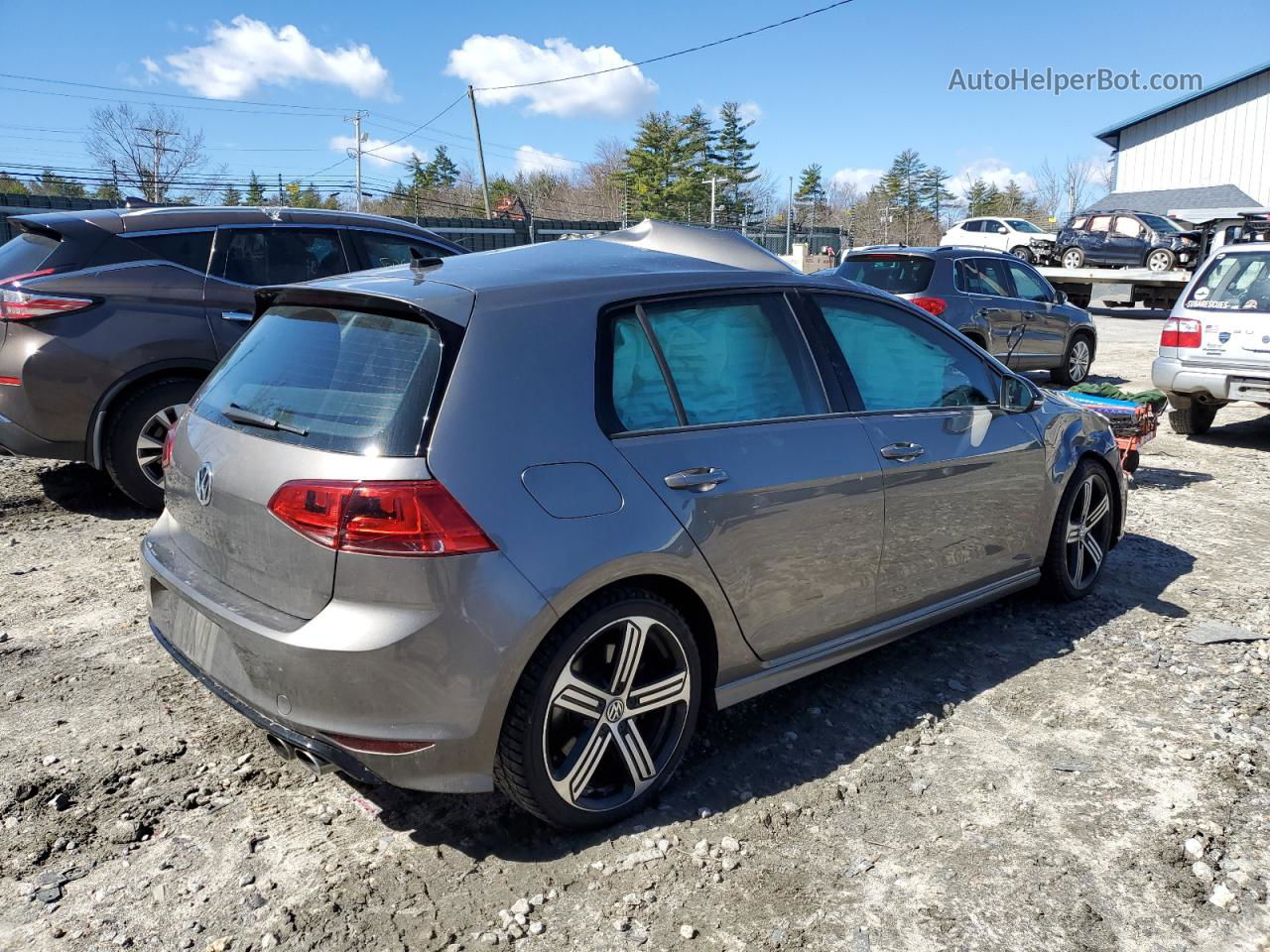 2016 Volkswagen Golf R  Gray vin: WVWLF7AU0GW199189