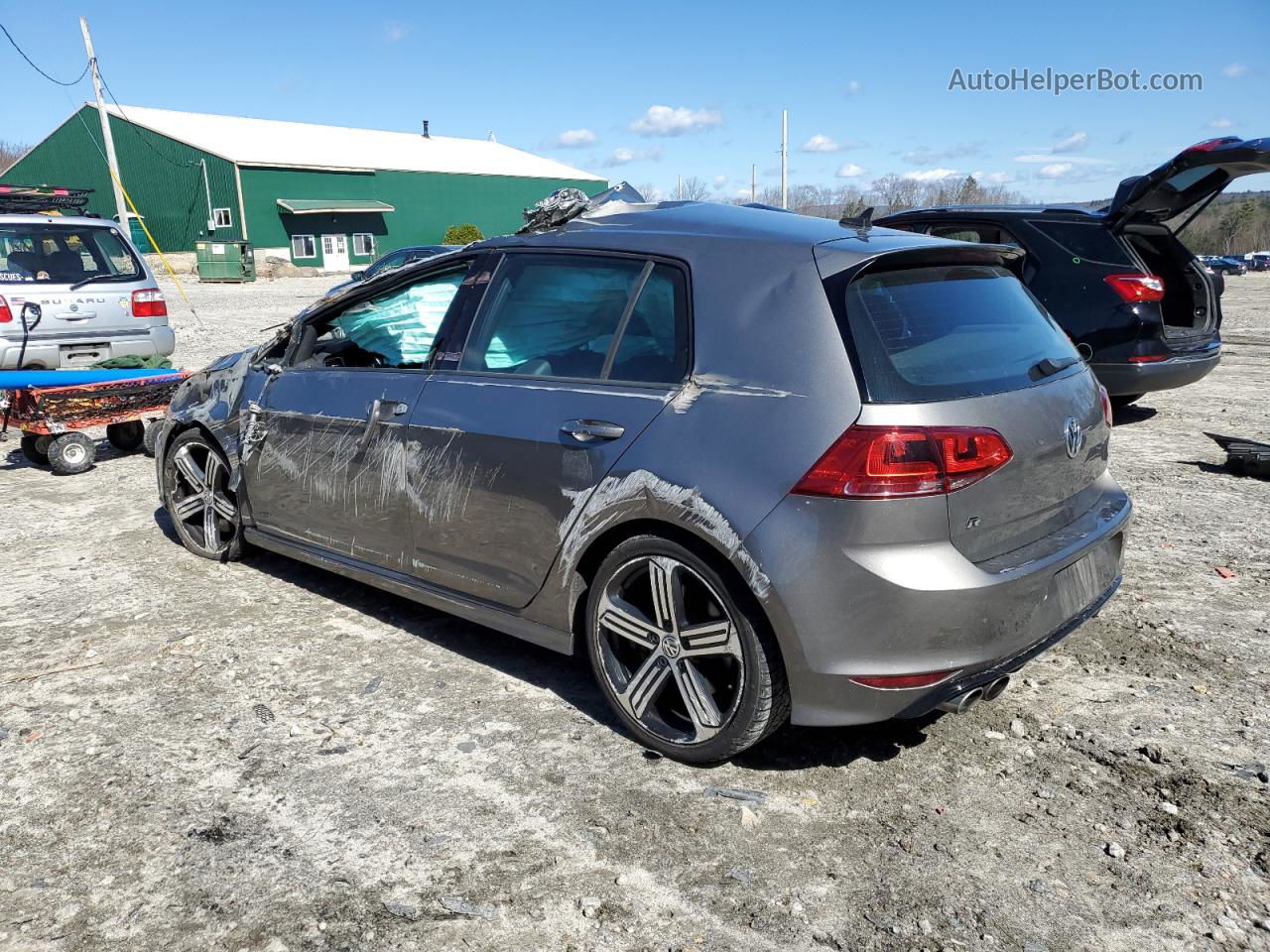 2016 Volkswagen Golf R  Серый vin: WVWLF7AU0GW199189