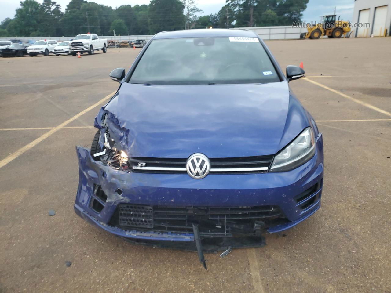 2016 Volkswagen Golf R  Blue vin: WVWLF7AU0GW202544