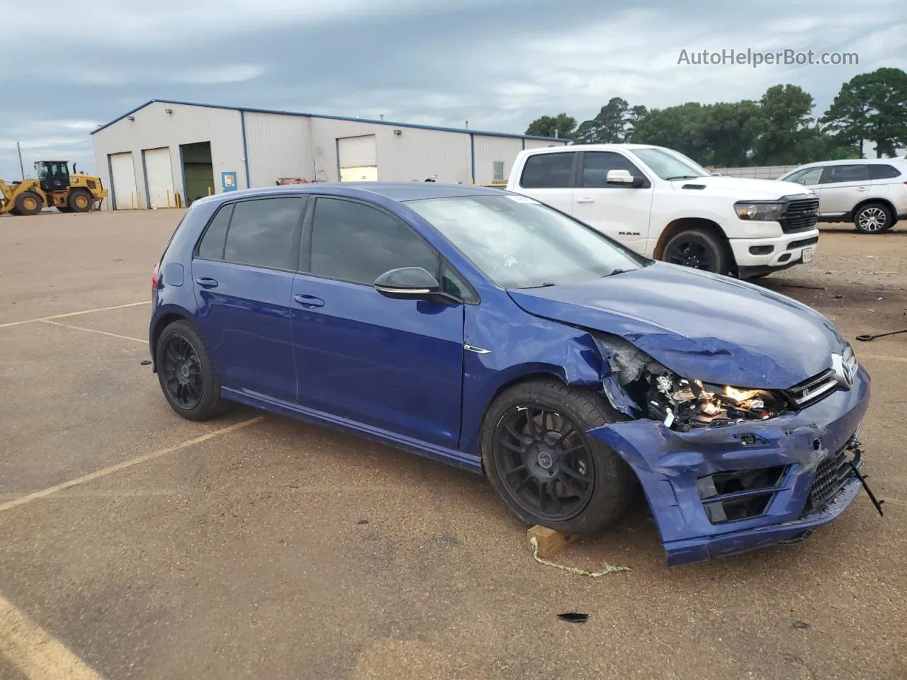 2016 Volkswagen Golf R  Blue vin: WVWLF7AU0GW202544