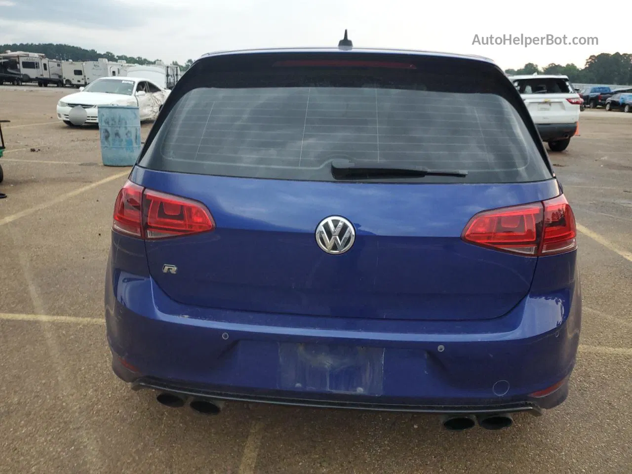 2016 Volkswagen Golf R  Blue vin: WVWLF7AU0GW202544