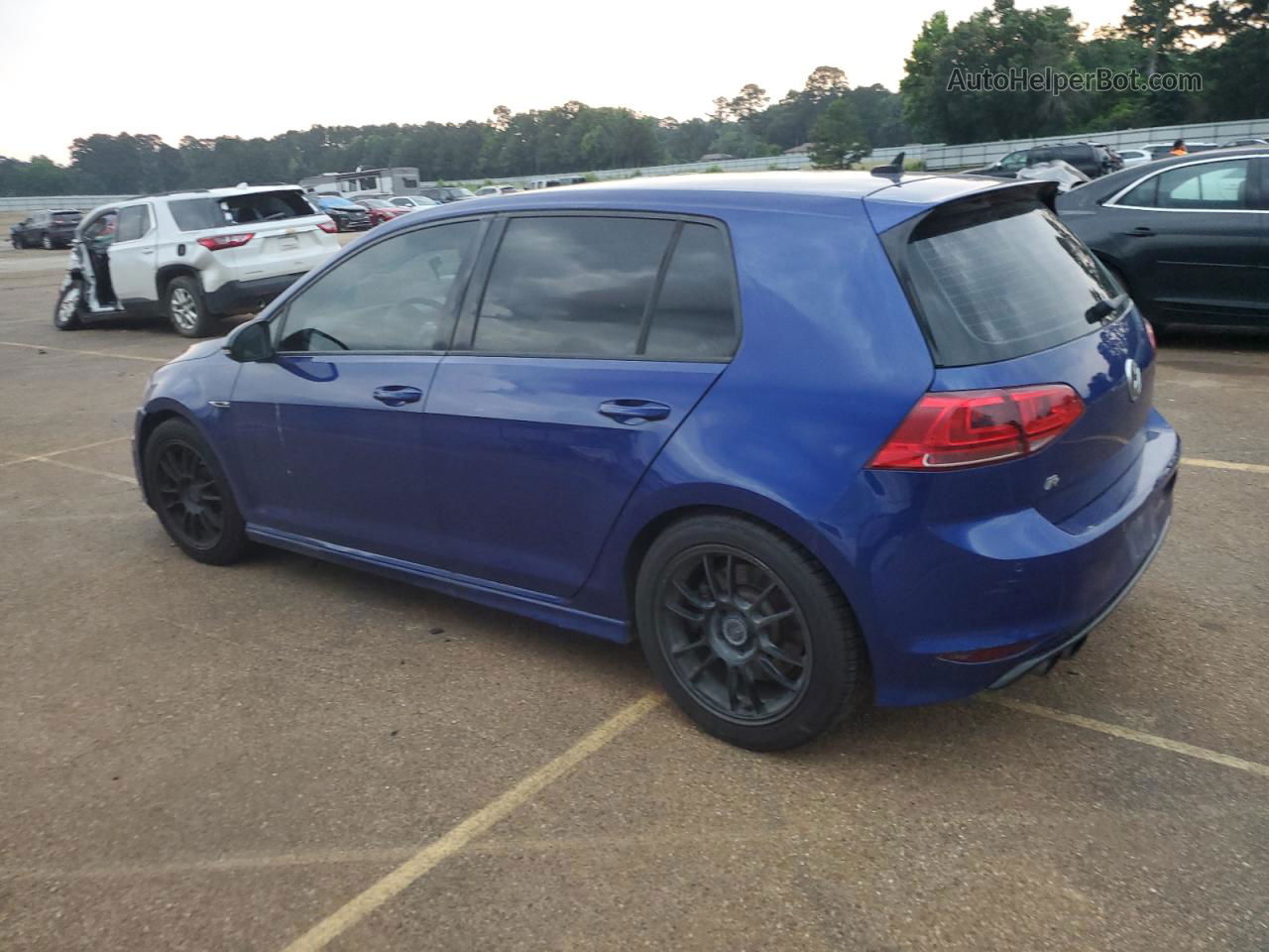 2016 Volkswagen Golf R  Blue vin: WVWLF7AU0GW202544