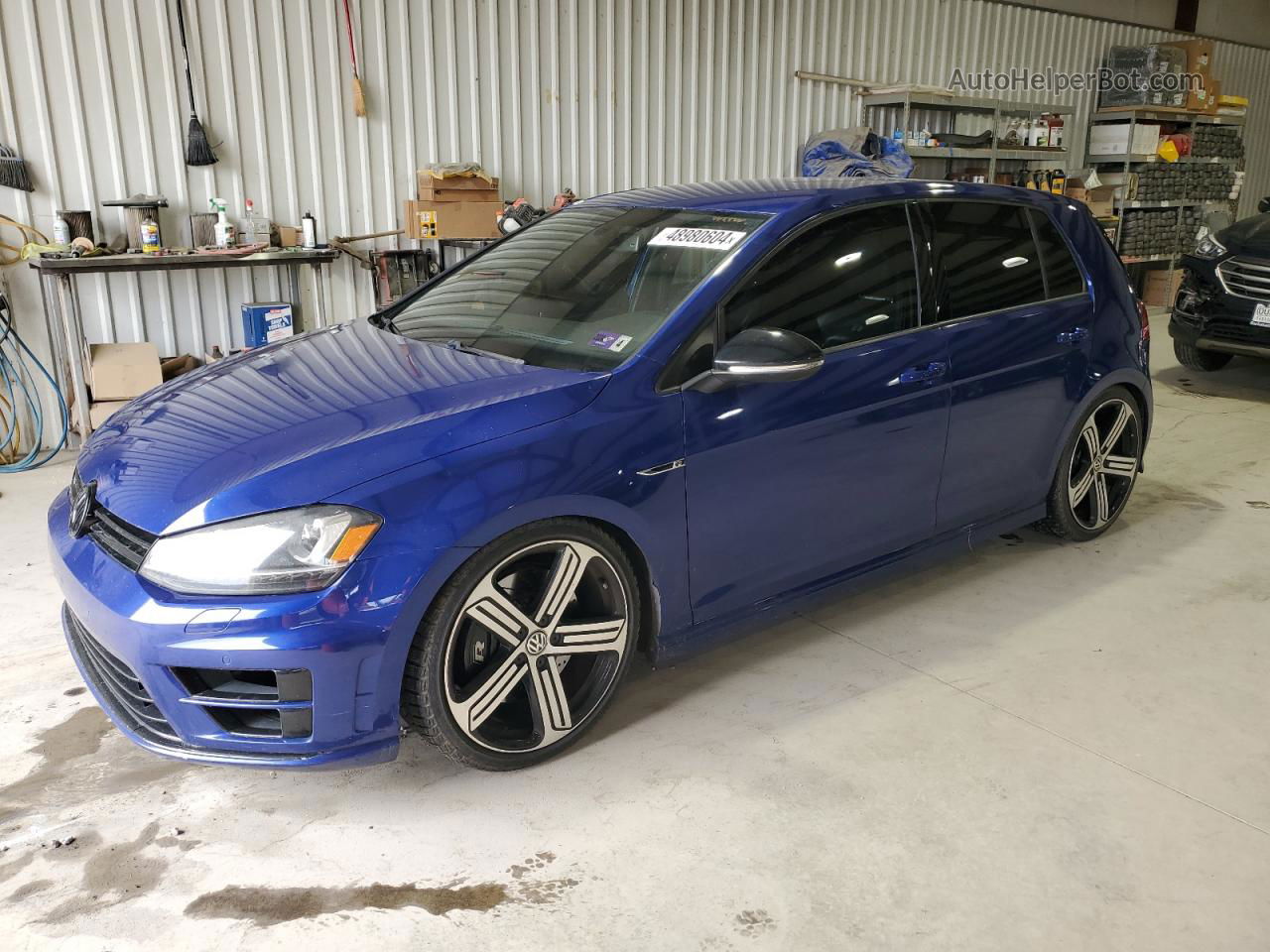 2015 Volkswagen Golf R  Blue vin: WVWLF7AU1FW208996