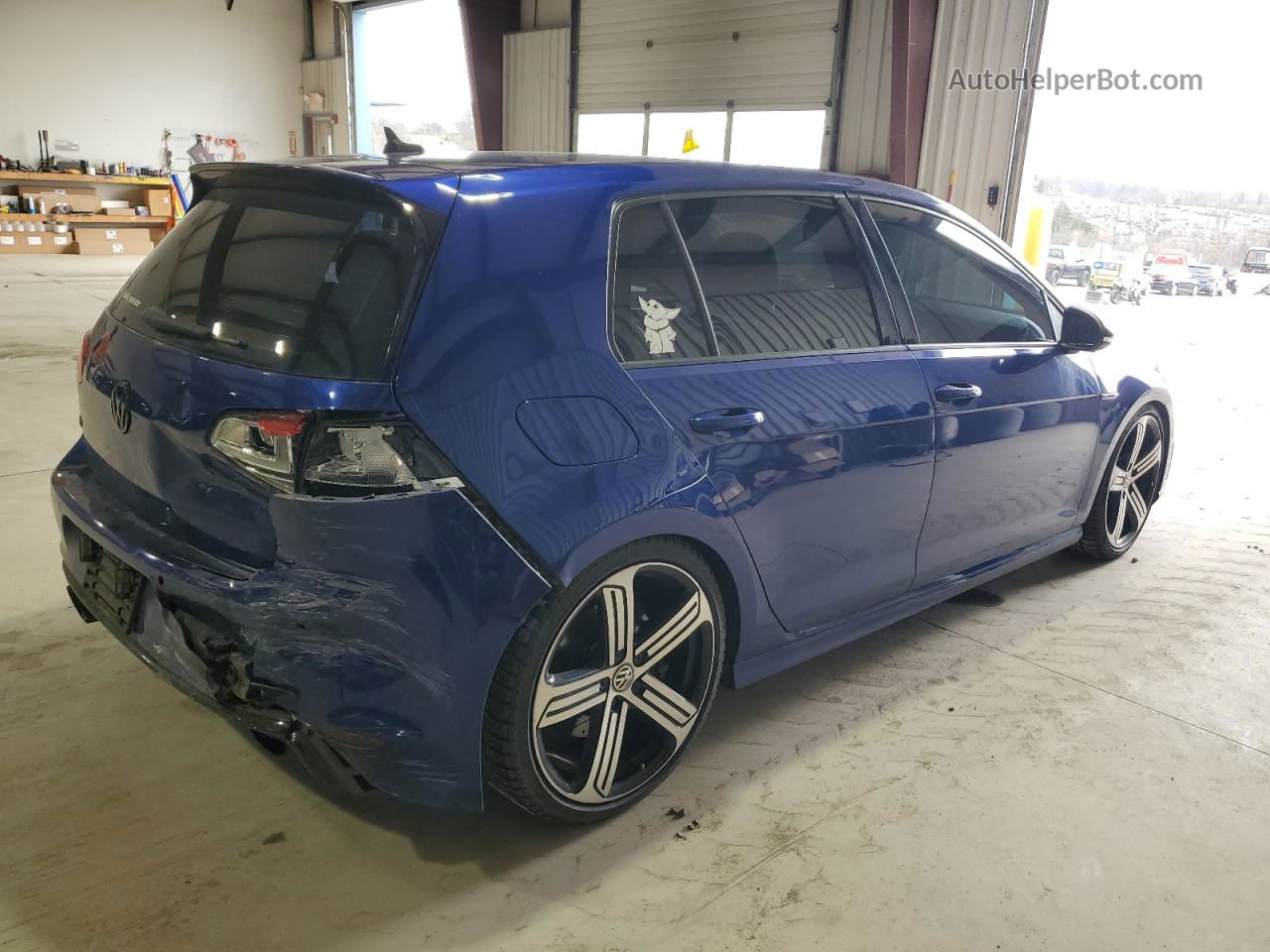 2015 Volkswagen Golf R  Синий vin: WVWLF7AU1FW208996