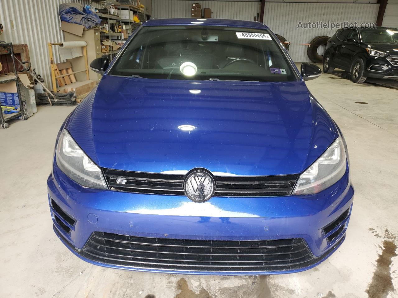 2015 Volkswagen Golf R  Blue vin: WVWLF7AU1FW208996