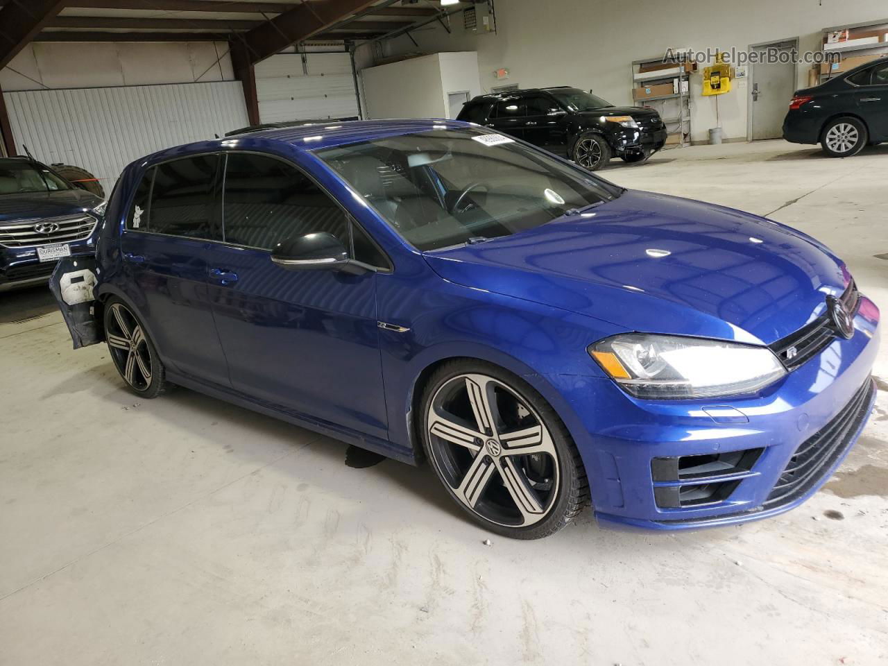 2015 Volkswagen Golf R  Blue vin: WVWLF7AU1FW208996