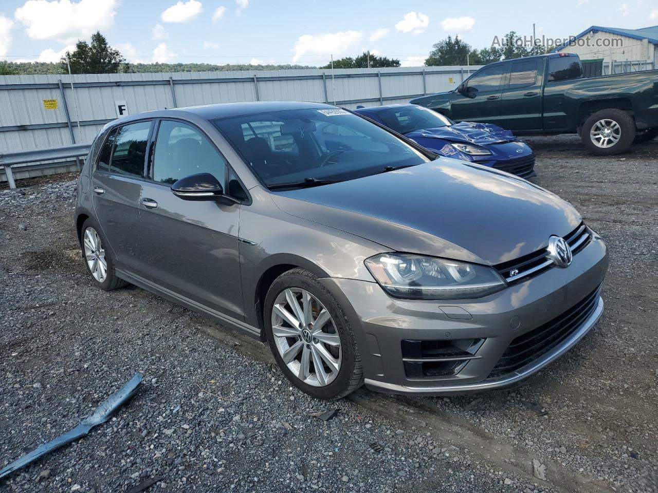 2015 Volkswagen Golf R  Серый vin: WVWLF7AU1FW229864