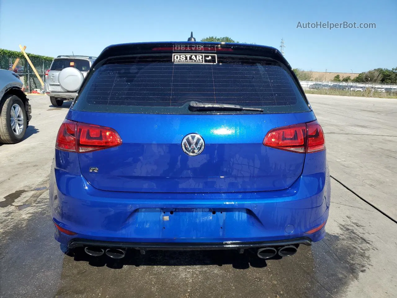 2015 Volkswagen Golf R  Синий vin: WVWLF7AU2FW169643