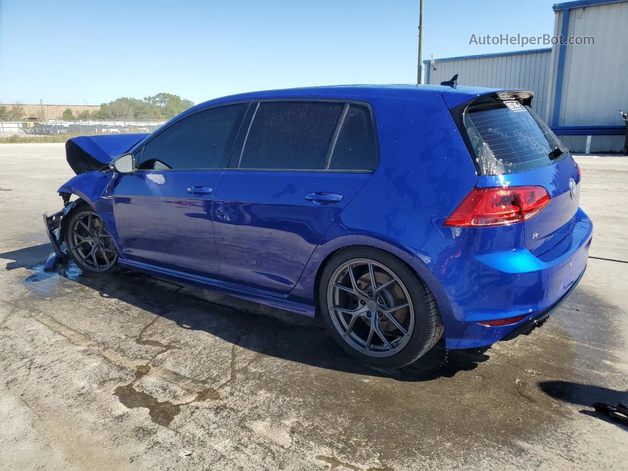 2015 Volkswagen Golf R  Blue vin: WVWLF7AU2FW169643