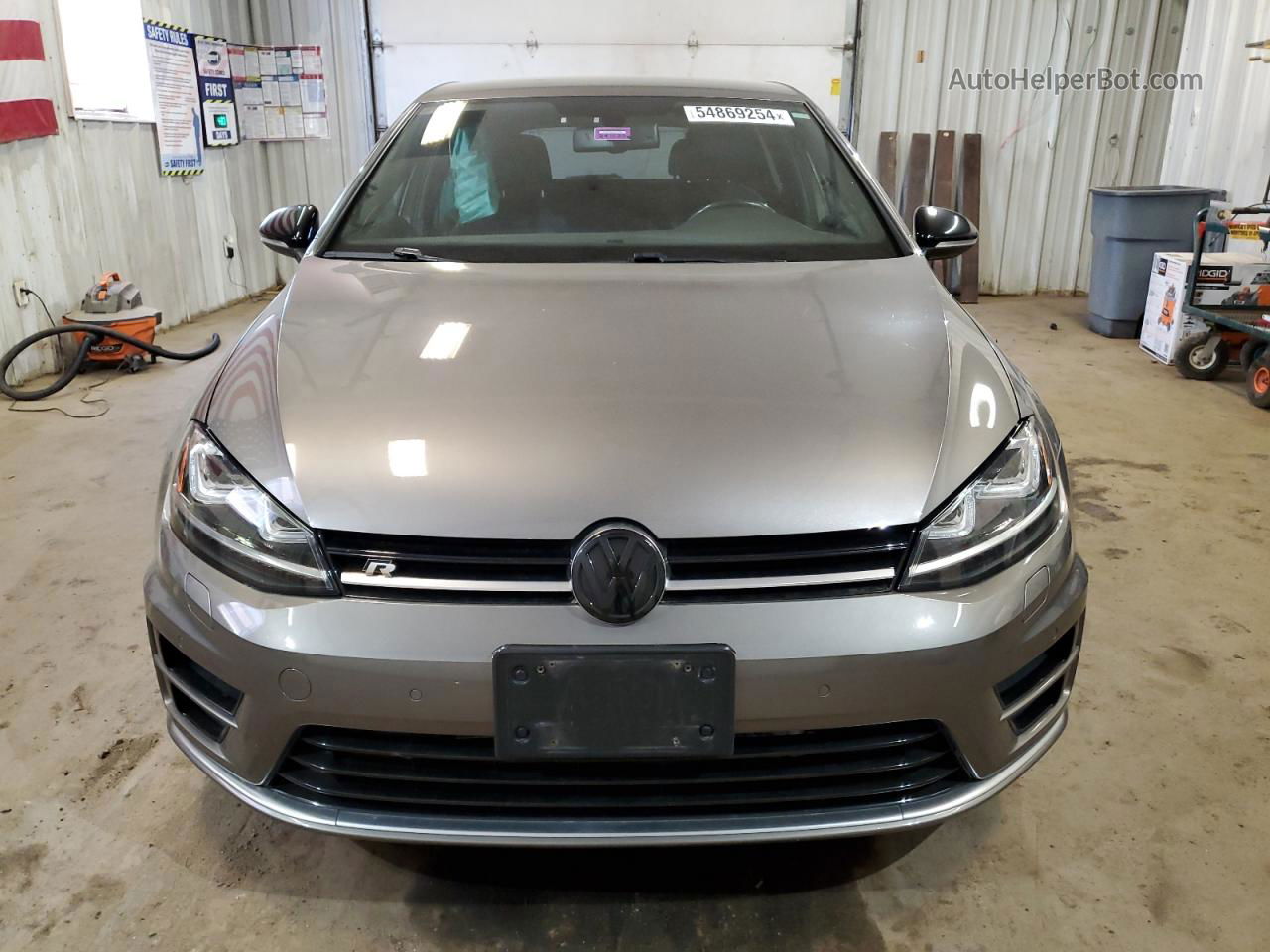 2015 Volkswagen Golf R  Gray vin: WVWLF7AU3FW224357