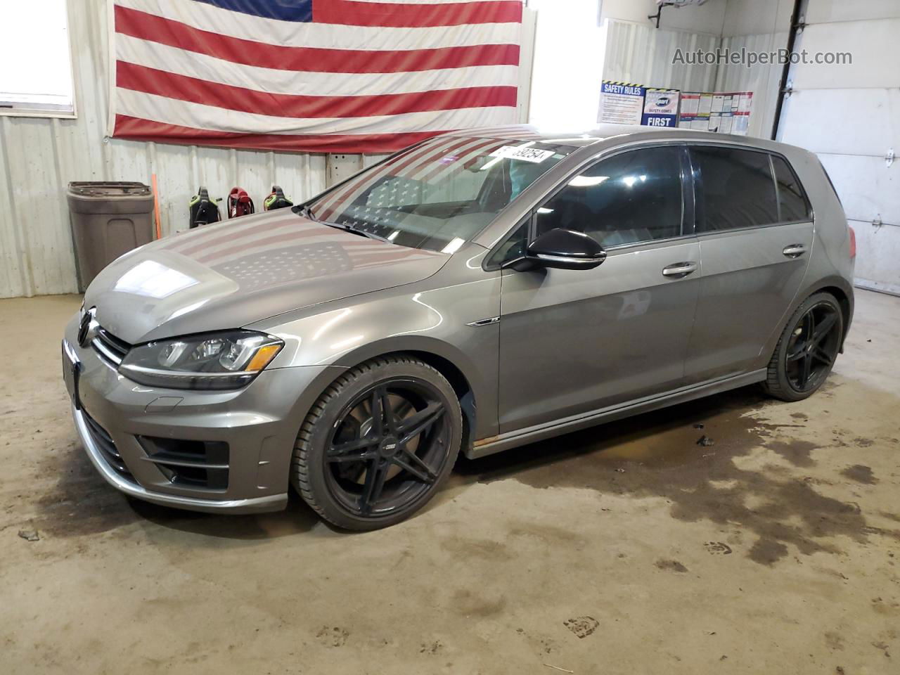 2015 Volkswagen Golf R  Gray vin: WVWLF7AU3FW224357