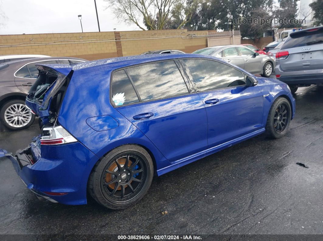 2016 Volkswagen Golf R 4-door Blue vin: WVWLF7AU3GW281756