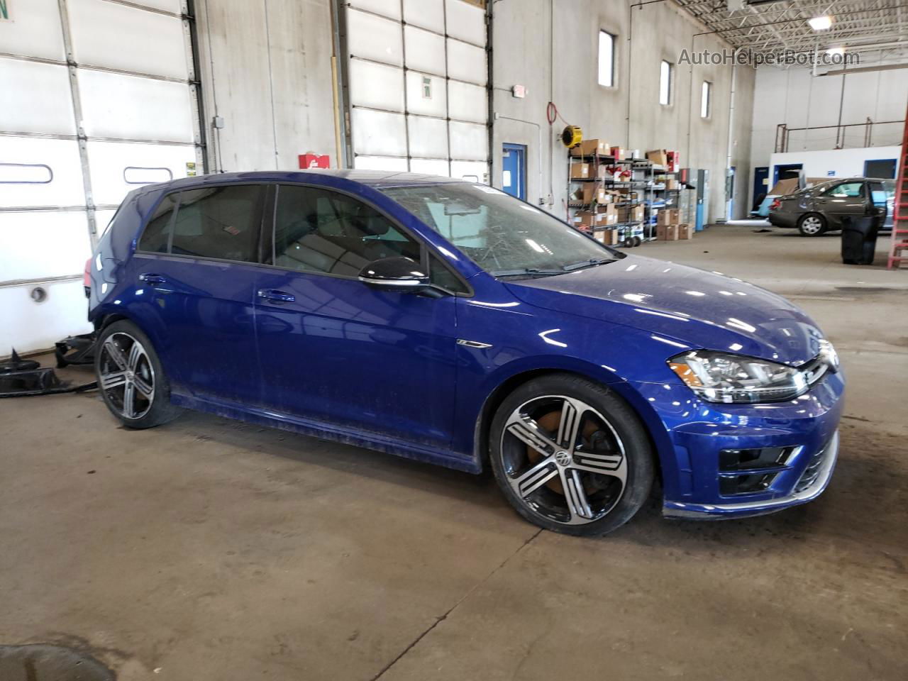 2016 Volkswagen Golf R Blue vin: WVWLF7AU4GW198532