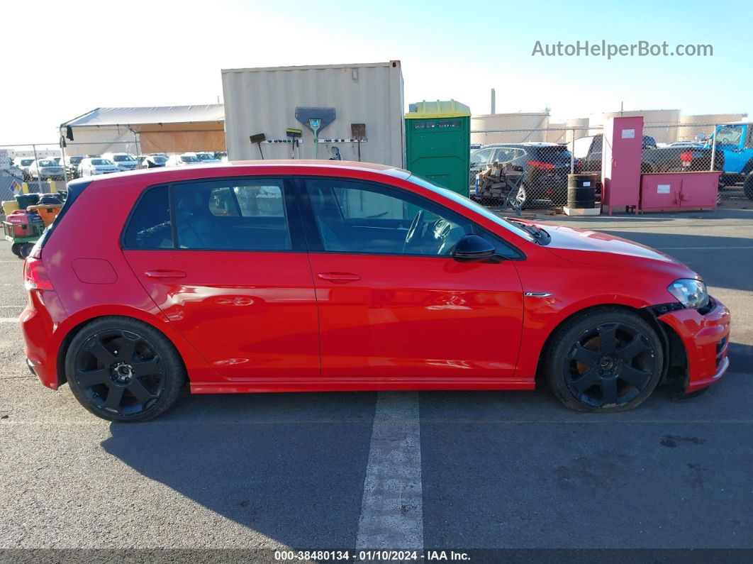 2015 Volkswagen Golf R 4-door Red vin: WVWLF7AU8FW354876