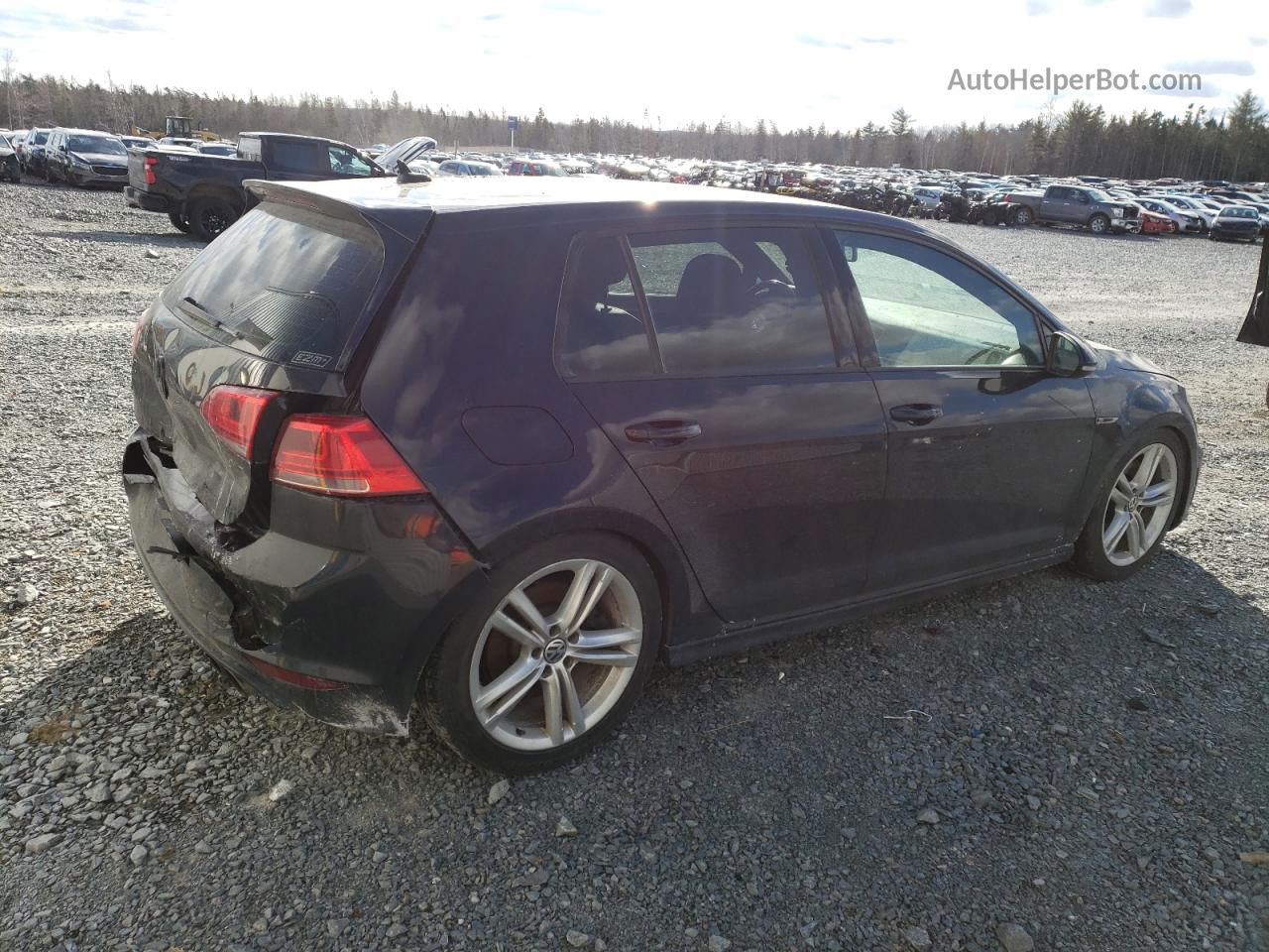 2016 Volkswagen Golf R  Black vin: WVWLF7AU8GW247764