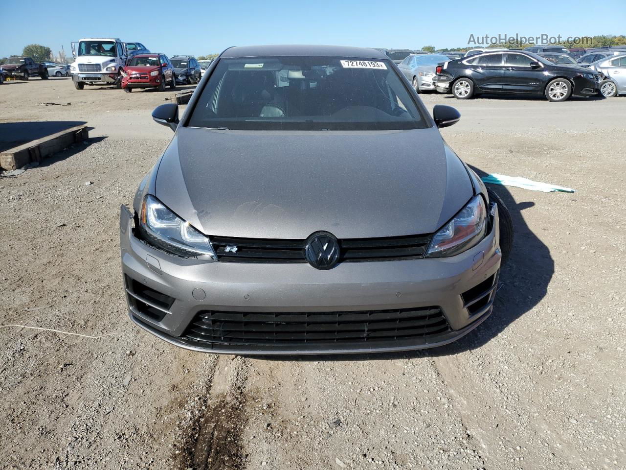 2015 Volkswagen Golf R  Gray vin: WVWLF7AUXFW279789