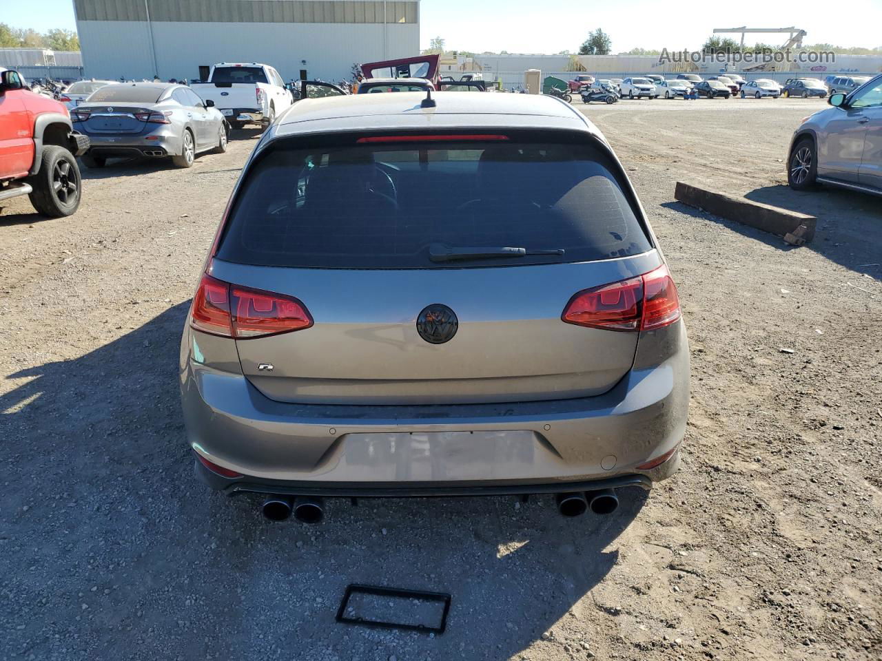 2015 Volkswagen Golf R  Gray vin: WVWLF7AUXFW279789