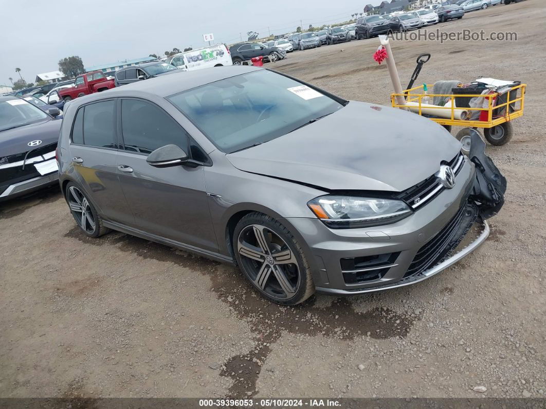 2016 Volkswagen Golf R 4-door Gray vin: WVWLF7AUXGW189995