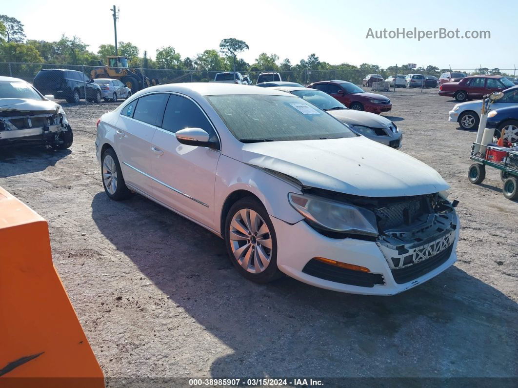 2012 Volkswagen Cc Sport White vin: WVWMN7AN0CE503167