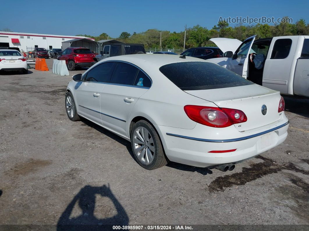 2012 Volkswagen Cc Sport White vin: WVWMN7AN0CE503167