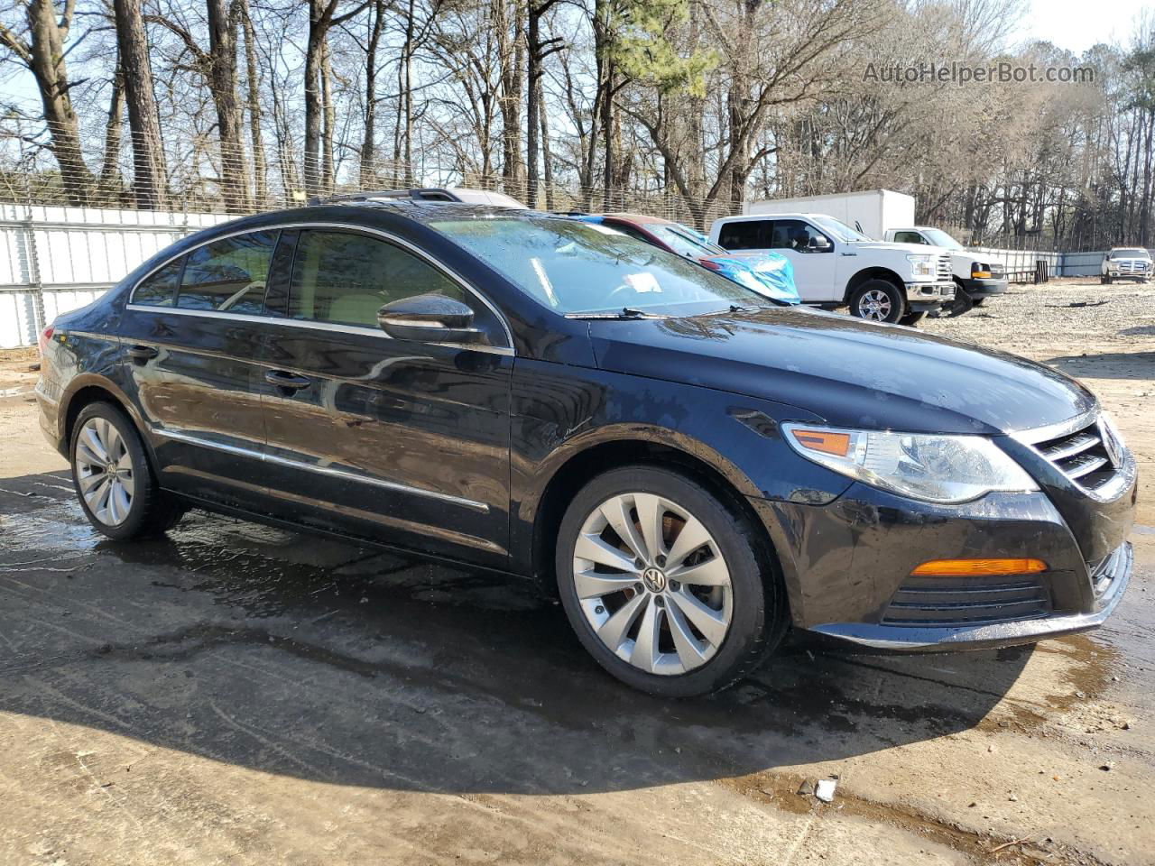 2012 Volkswagen Cc Sport Black vin: WVWMN7AN0CE550022