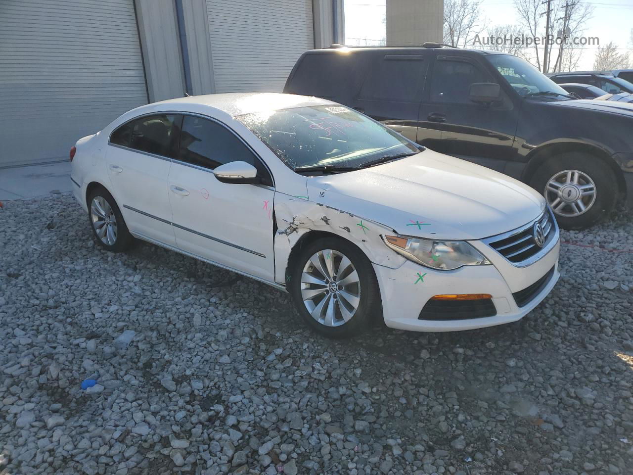 2012 Volkswagen Cc Sport White vin: WVWMN7AN2CE515336