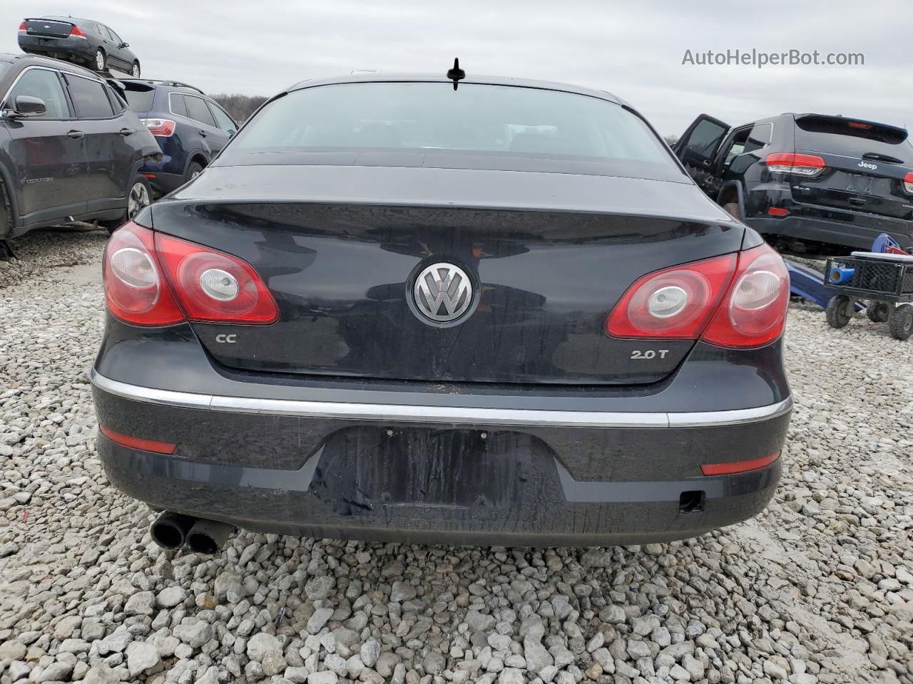 2012 Volkswagen Cc Sport Black vin: WVWMN7AN4CE550508