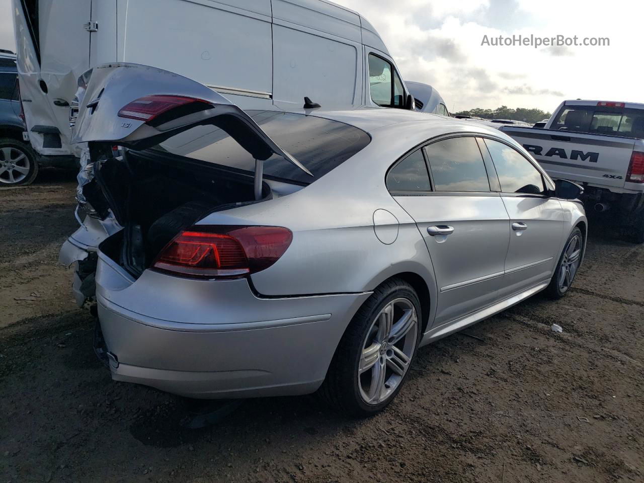 2016 Volkswagen Cc R-line Silver vin: WVWMN7AN4GE514307